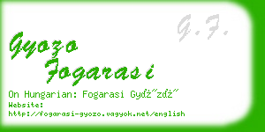 gyozo fogarasi business card